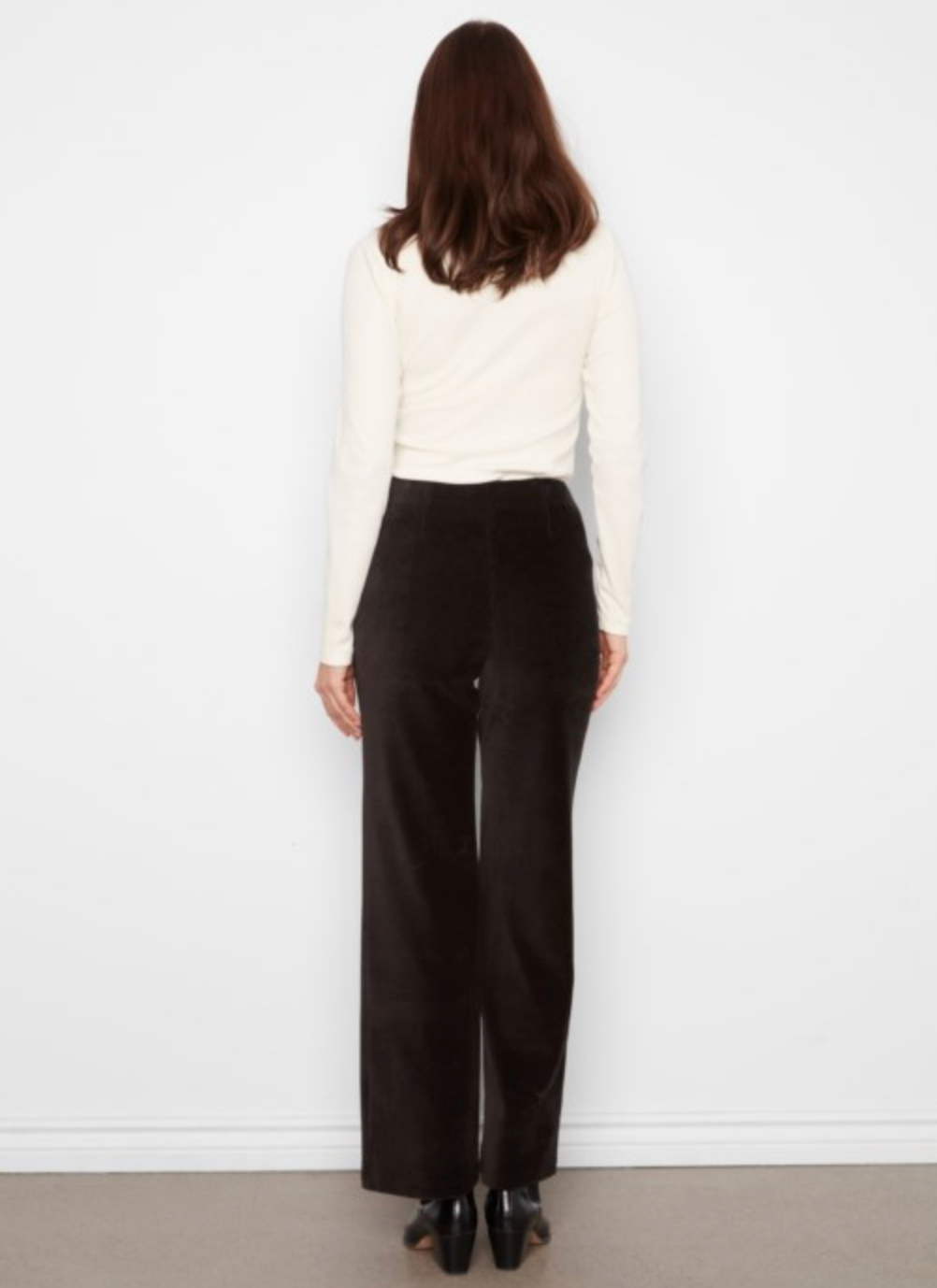 Pull- On wide Leg Cord Pant