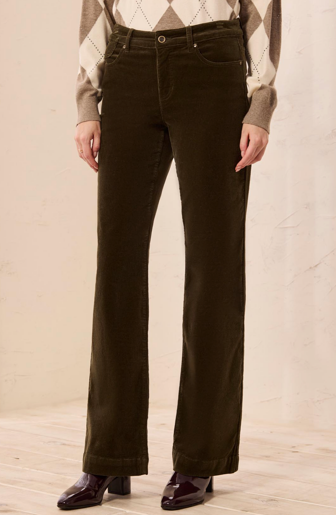 Fly Front Cord Pant