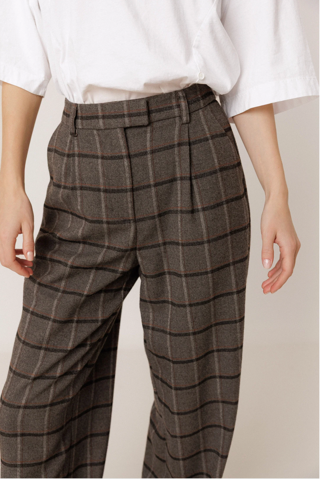 Noe Plaid Trouser