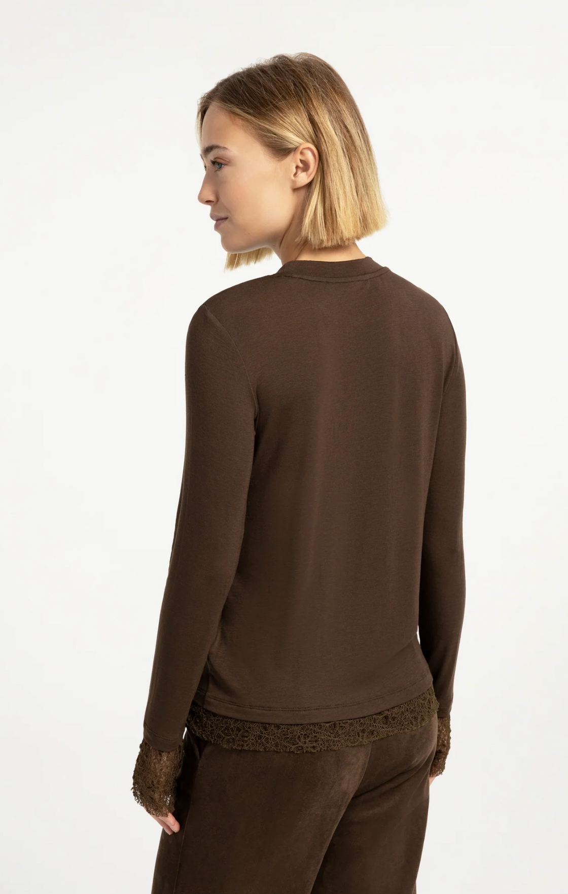 Long Sleeve with Lace Edges