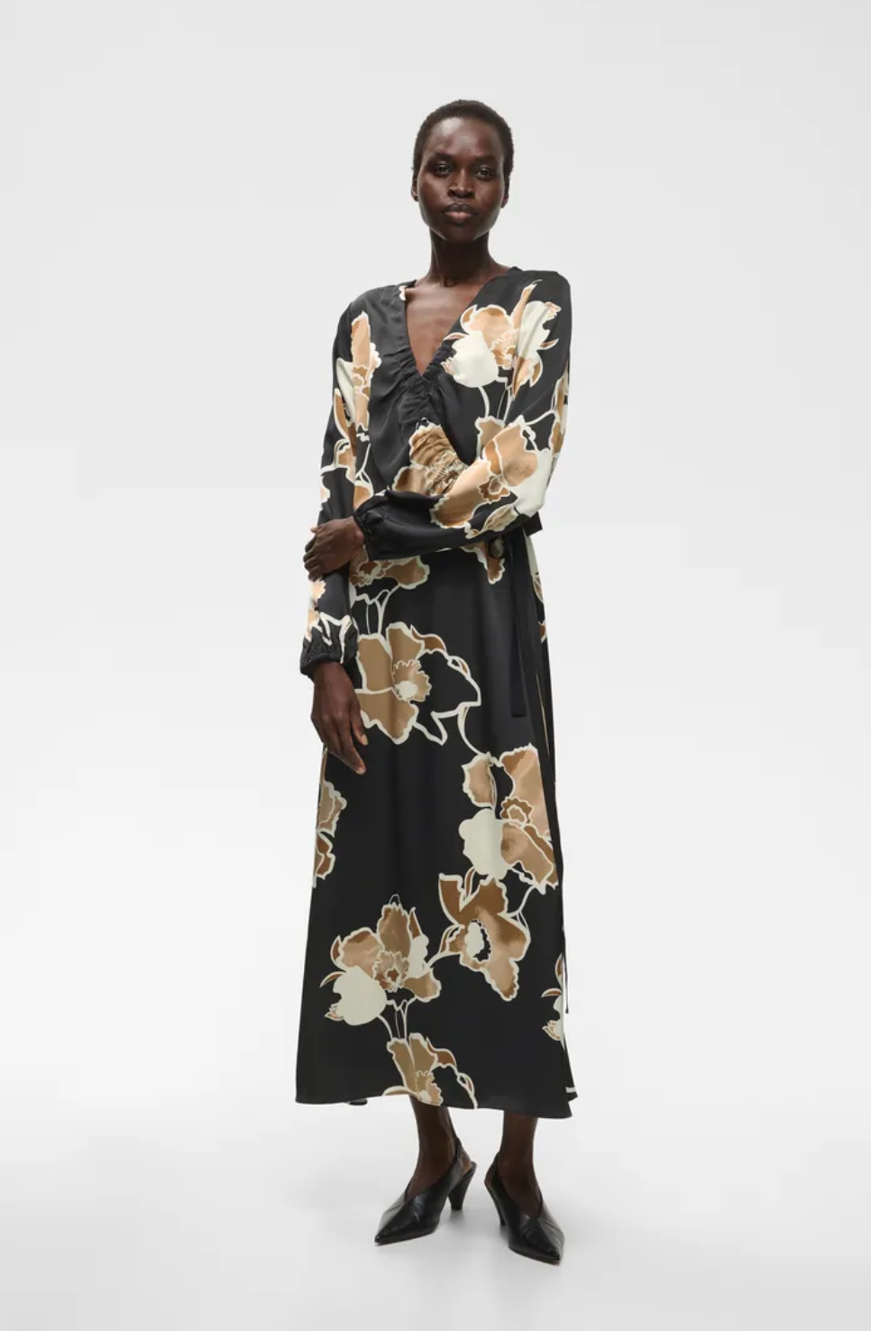Olive Wrap Dress