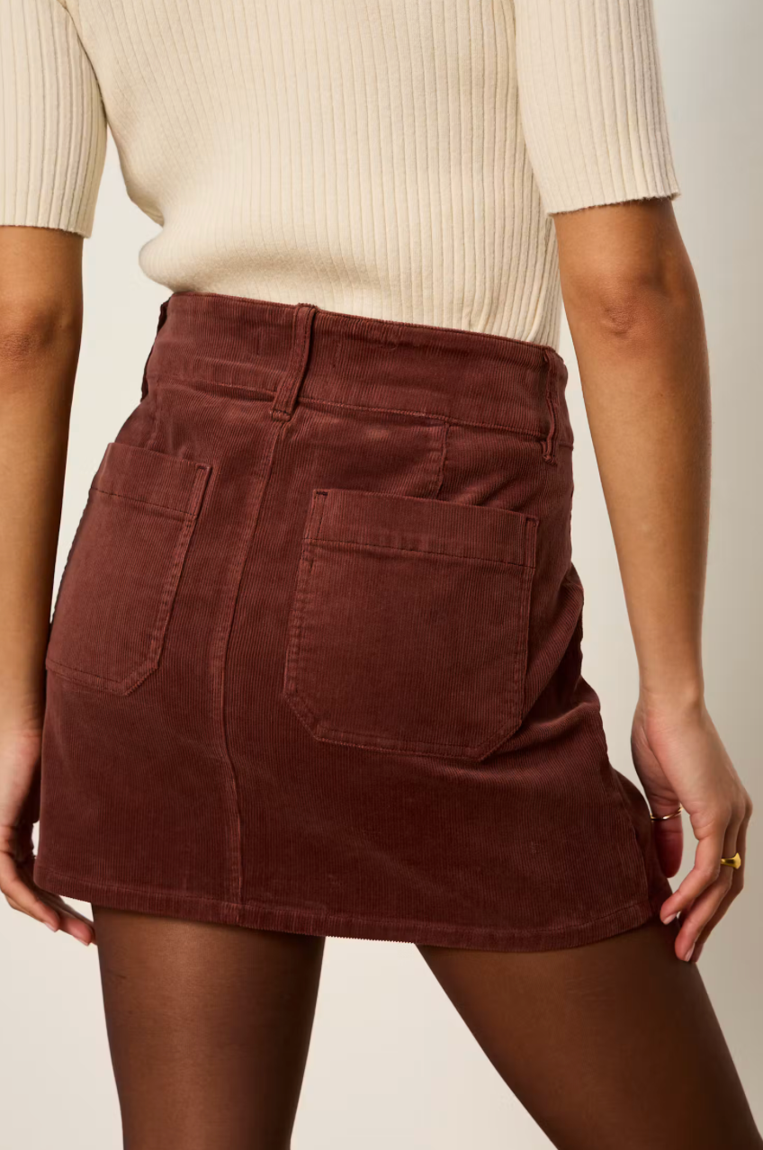 Downtown Corduroy Skirt