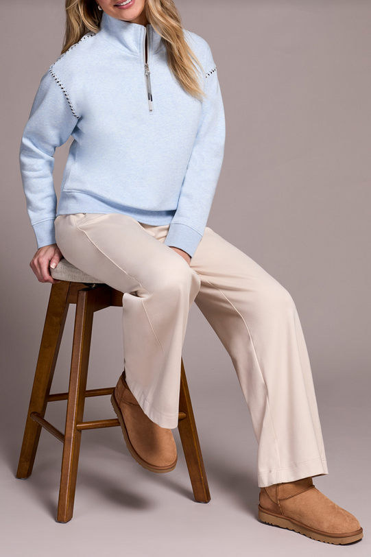 Chambray Funnel Neck