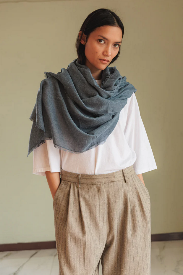 Melange Flared Scarf
