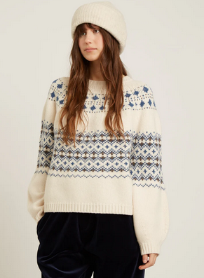 Irie Pullover Milk Fair Isle