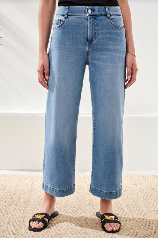 Audrey Hugging Wide Crop Jean