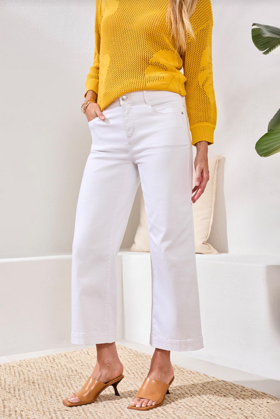 Audrey Hugging Wide Crop Jean