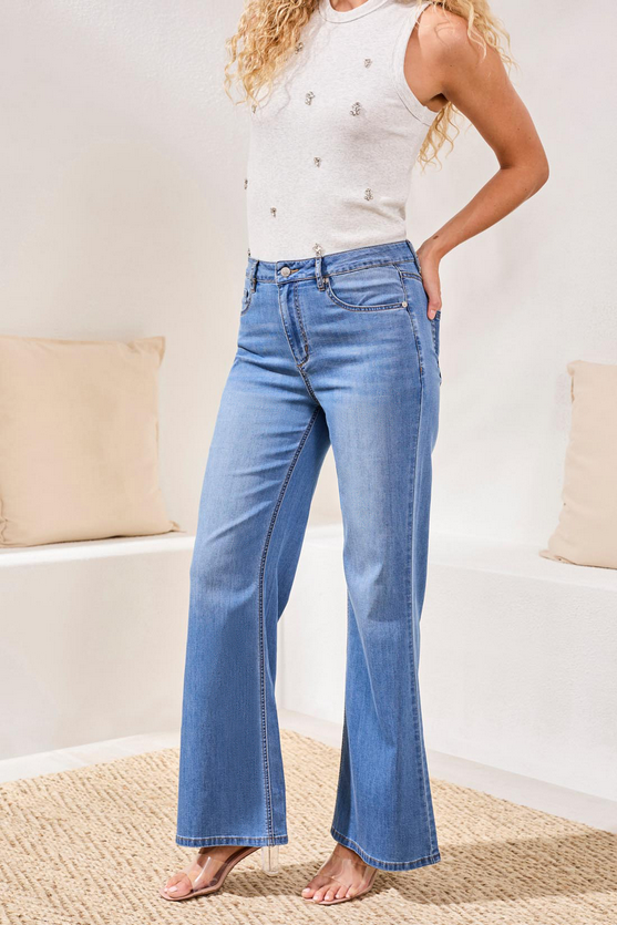 Brooke Hugging Palazzo Denim Amalficoast