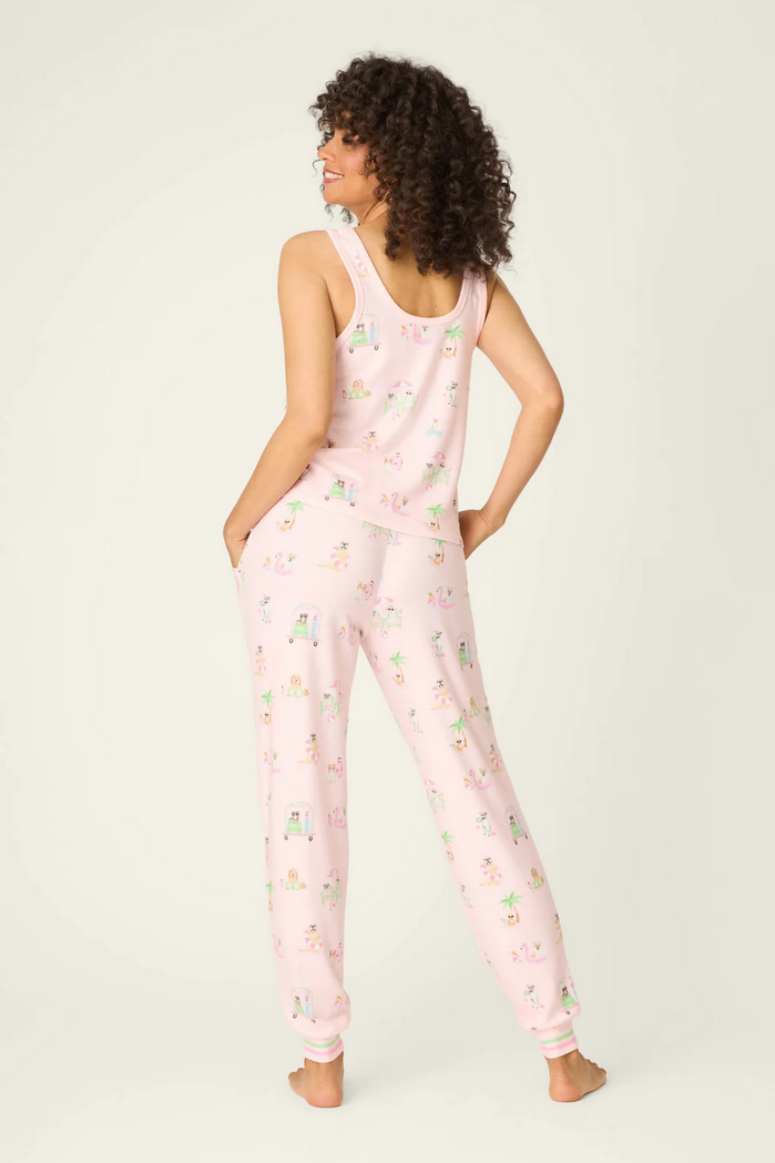 Pupcation Palms Pj Set Light Pink