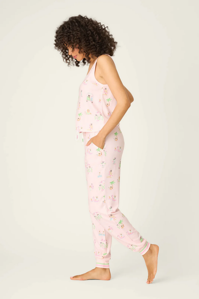 Pupcation Palms Pj Set Light Pink