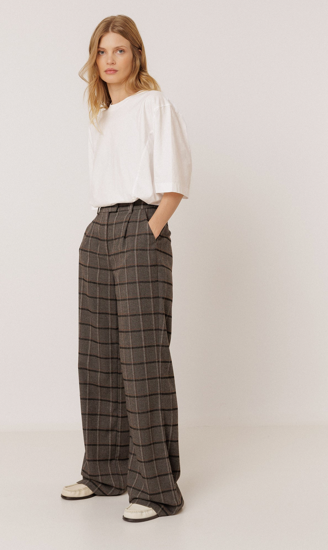 Noe Plaid Trouser