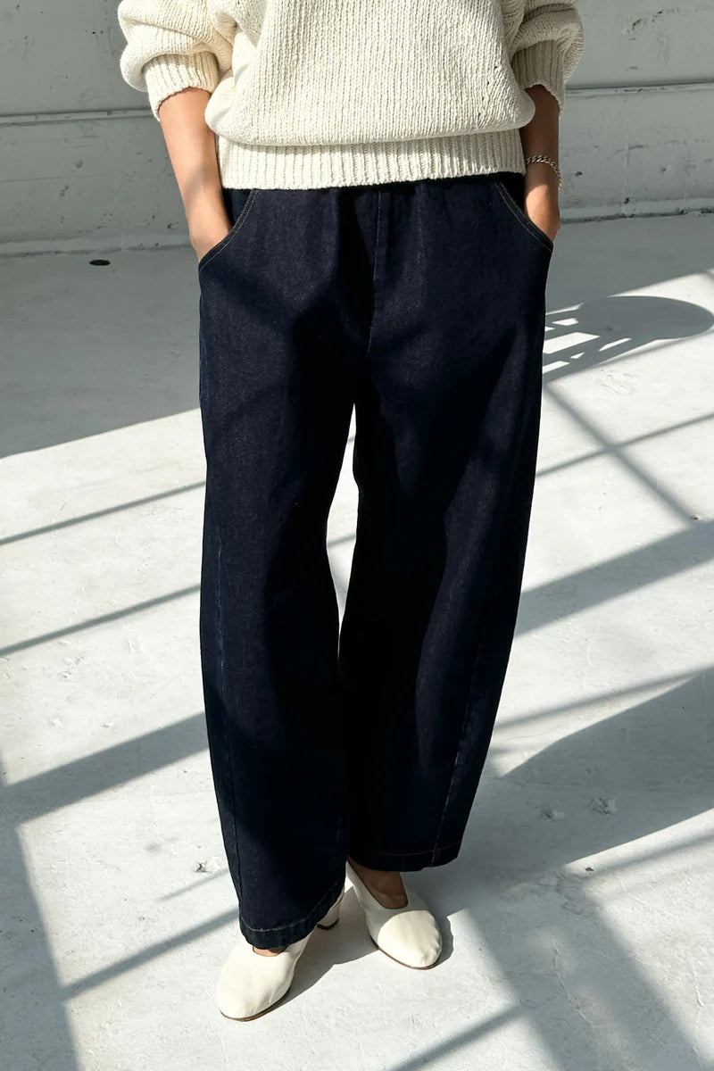 【Anyone more】Arc Raw Denim Hook Wide Pants Arc Raw Denim | Kisses Lifeology - Women's Fashion Boutique