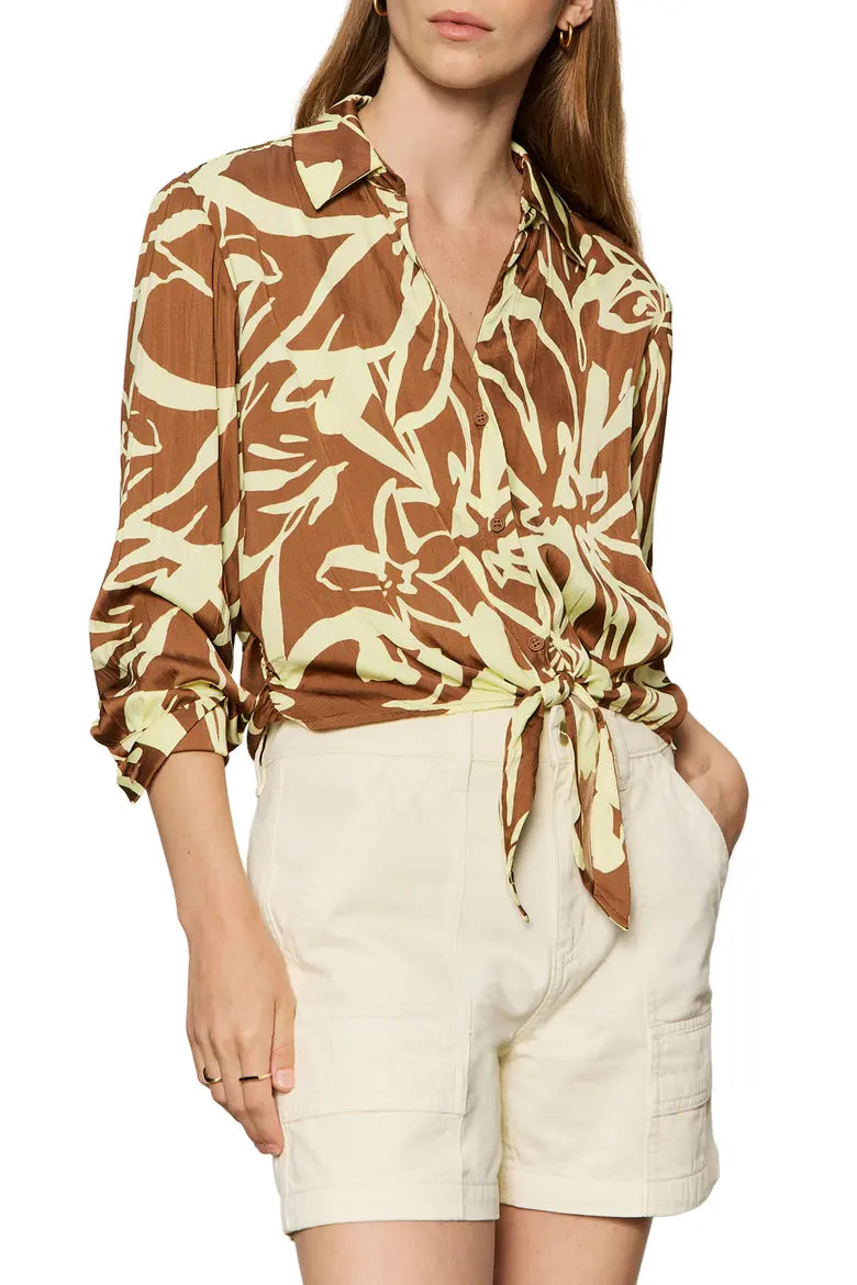 Lover Tie Blouse Lemon Root