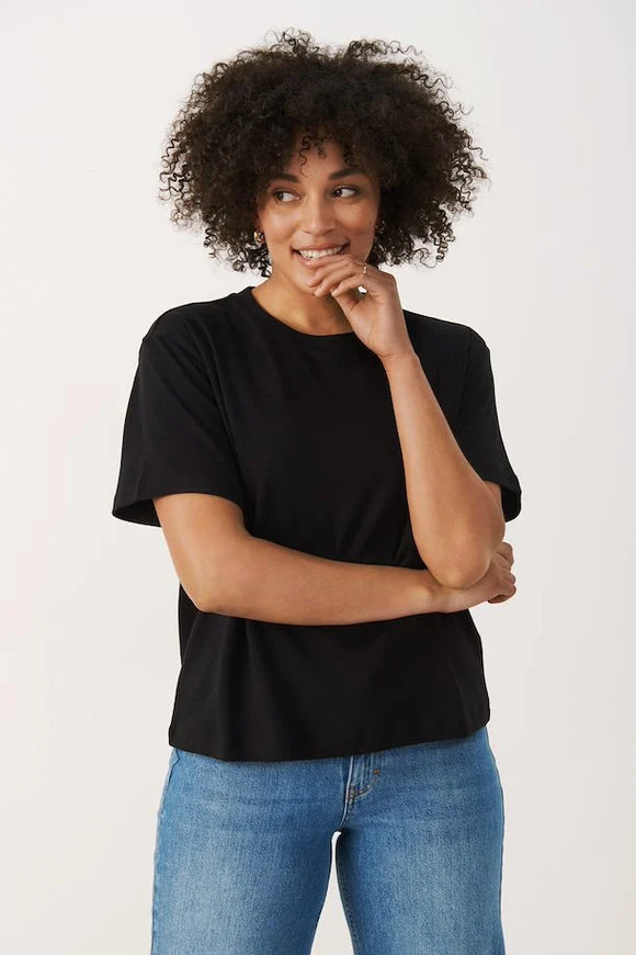 PART TWO ANNE T-SHIRT -  BLACK