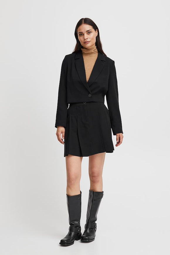 B YOUNG DANTA SHORT BLAZER -  BLACK