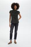 SAINT TROPEZ LILJA SHIRT -  BLACK