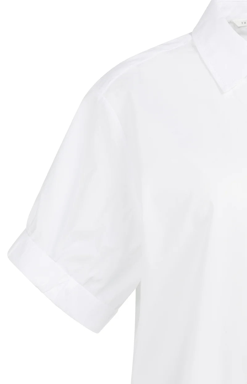 Blouse with Short Roll Up Sleeve