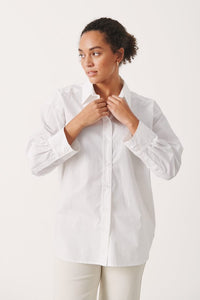 PART TWO SAVANNA BLOUSE -  BRIGHT WHITE