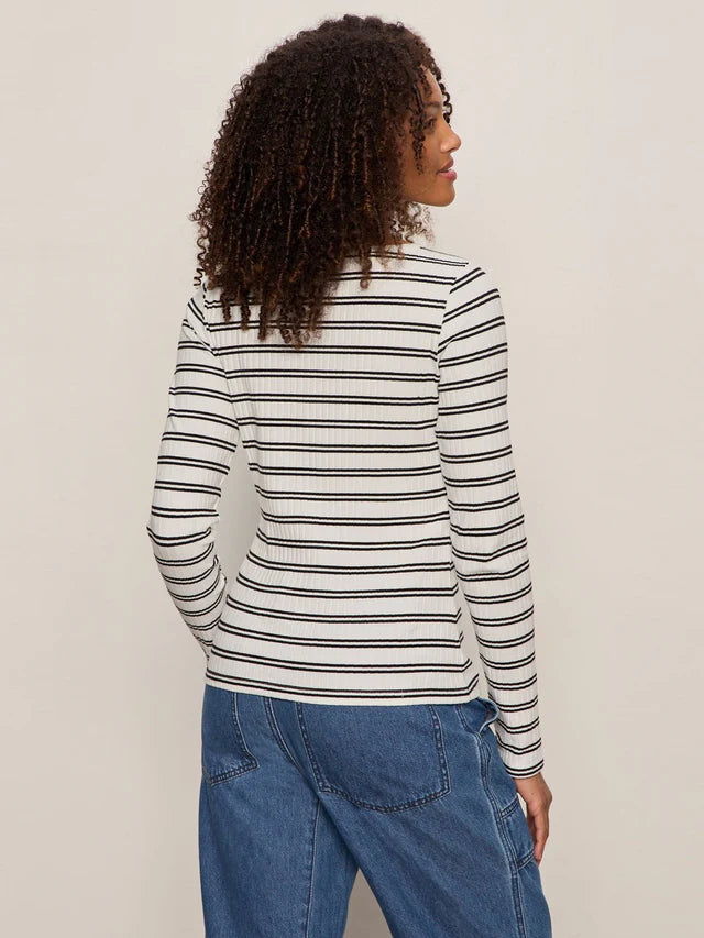 Button Front Rib Top
