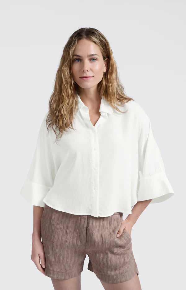 Cropped Loose Fit Blouse
