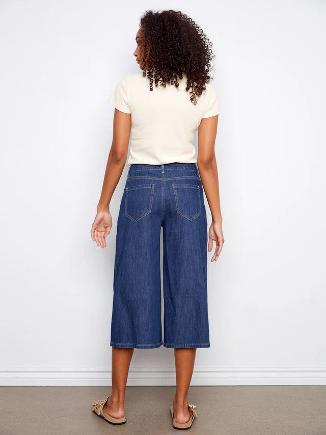 Denim Palazzo Pants