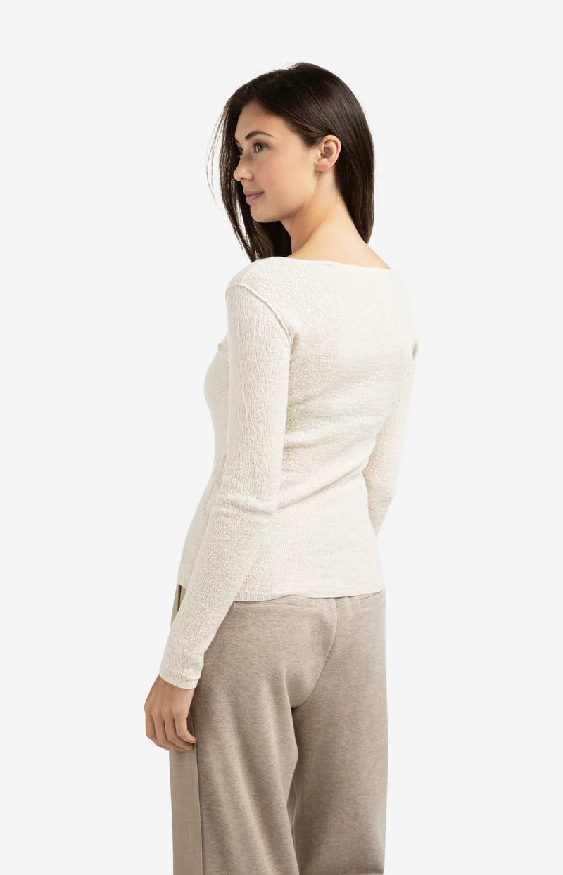 Black Oyster Light Structured Top