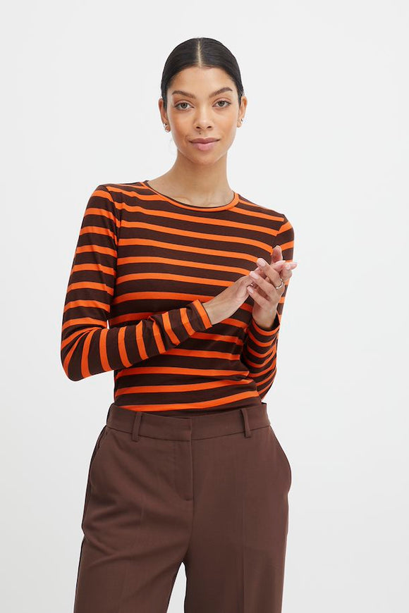 B YOUNG PAMILA SHIRT - FLAME MIX