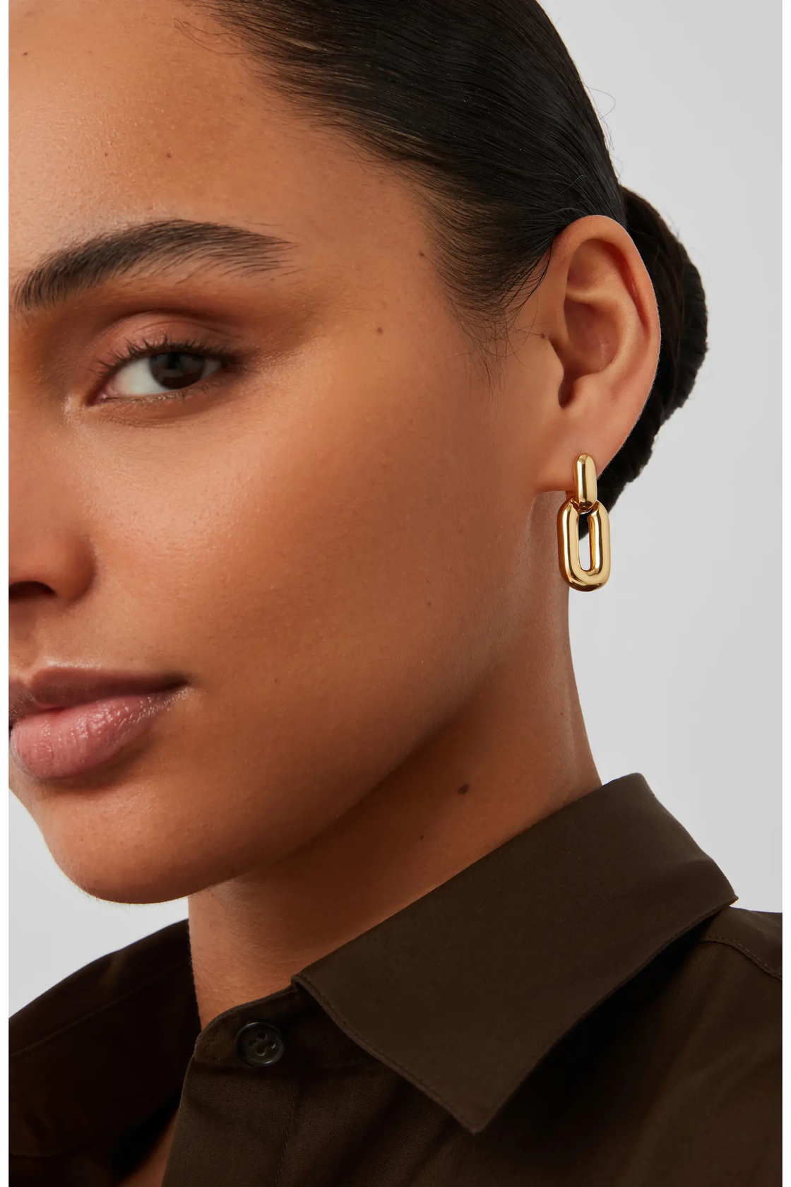 Puffy Detachable Link Earring