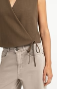 Woven Gilet with Wrap Effect