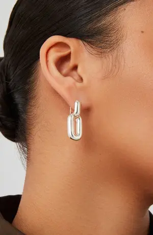 Puffy Detachable Link Earring