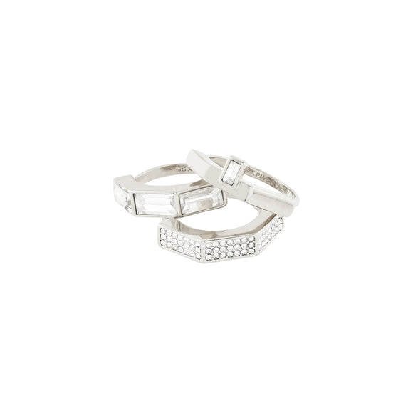 PILGRIM HANNA RECYCLED 3 IN 1 RING SET