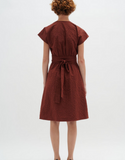 IN WEAR EDENA WRAP DRESS -  CHERRY MAHOGANY