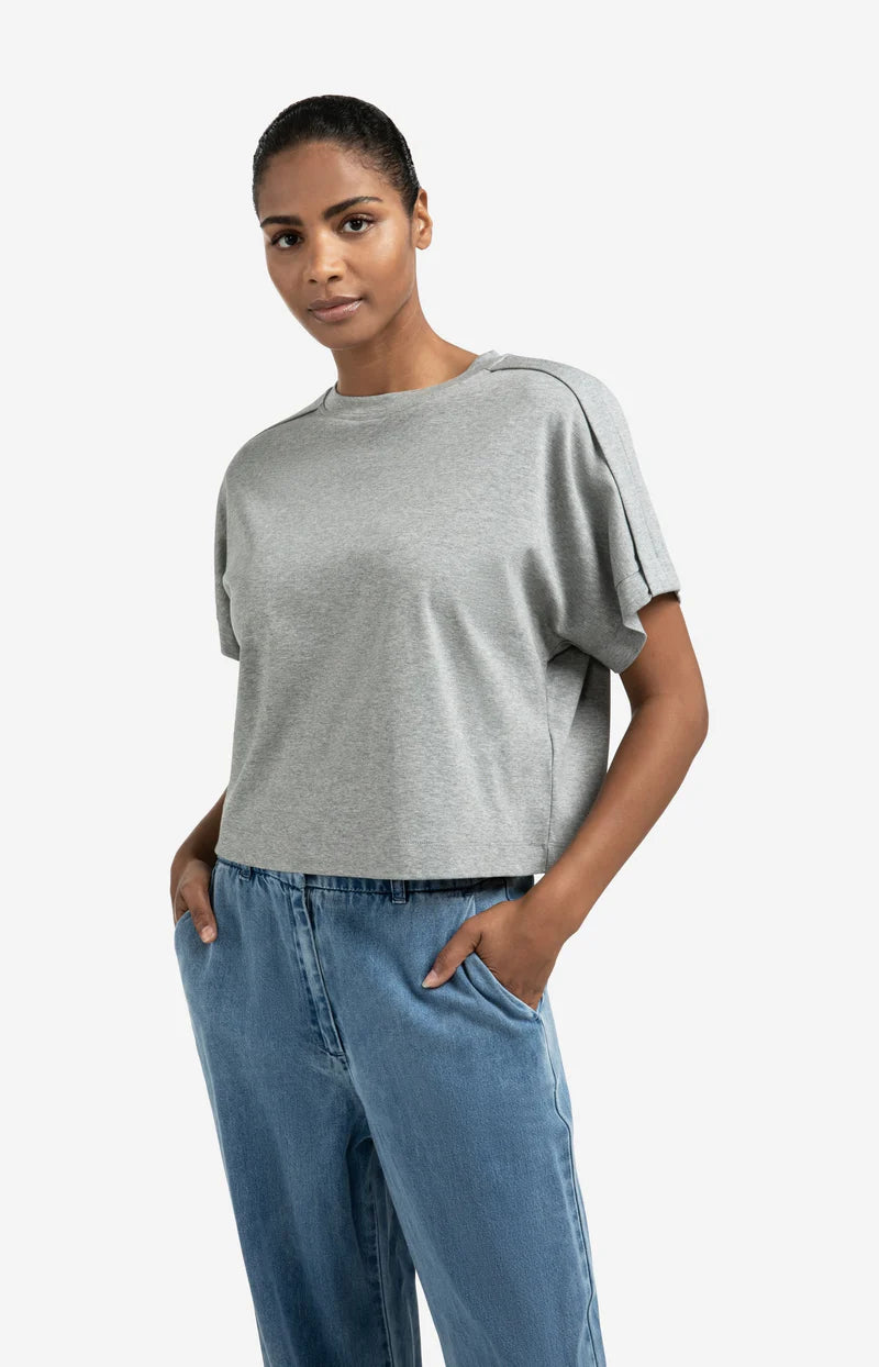 Jersey Top with Folded Detail