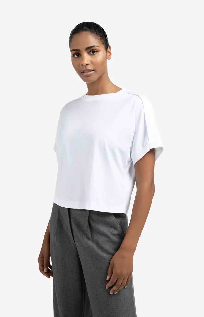 Jersey Top with Folded Detail