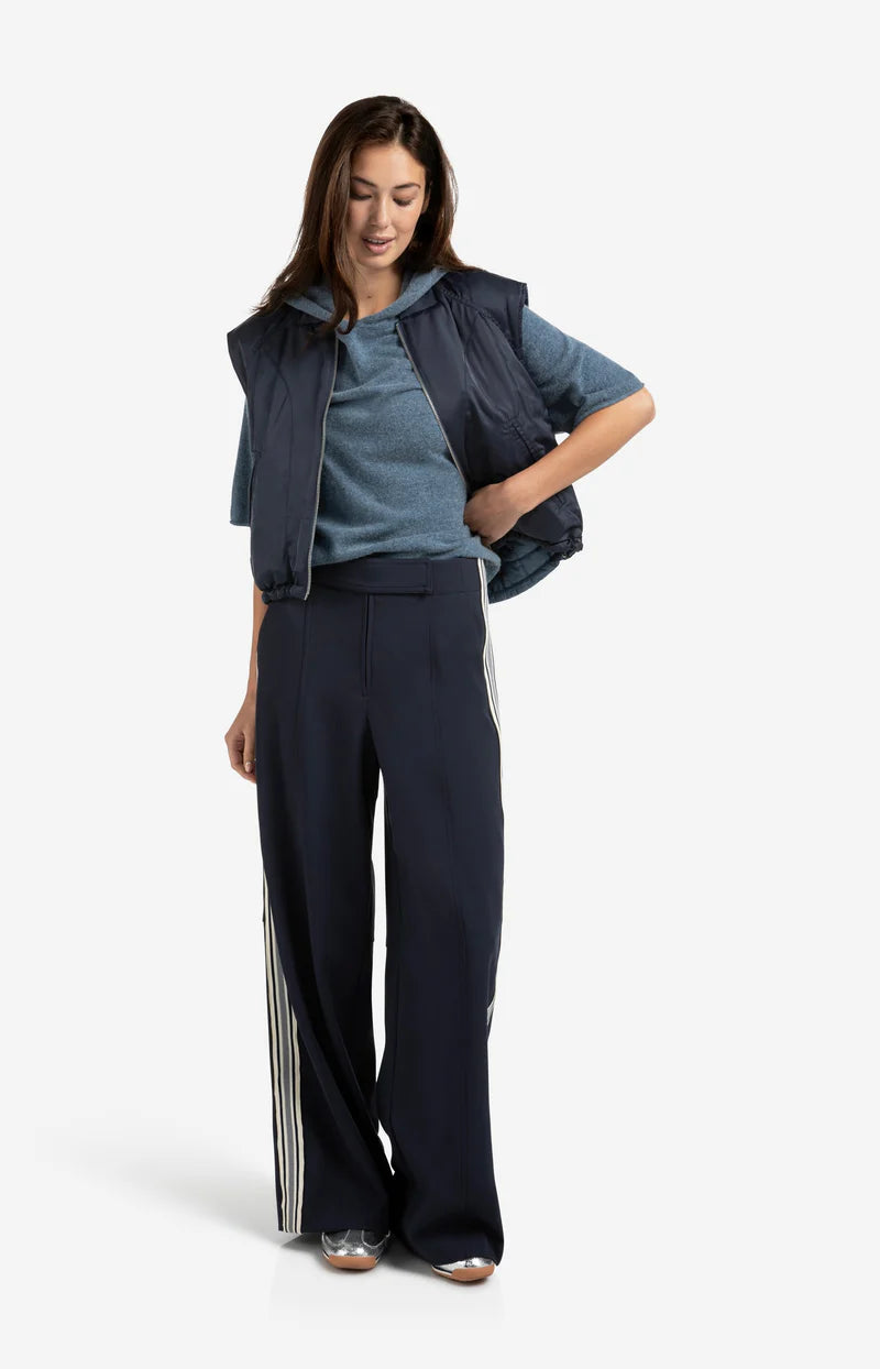 Soft Blue Short Sleeve Knitted Hoody