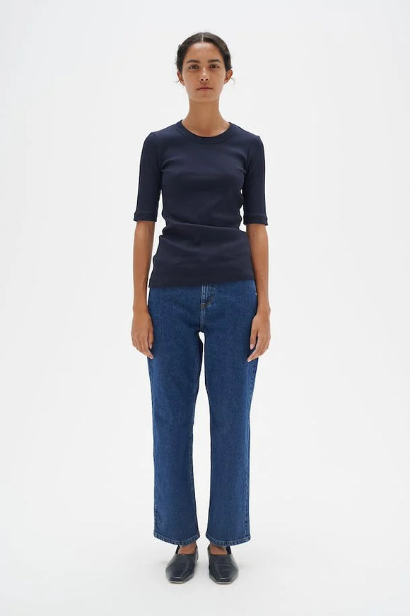 IN WEAR DAGNA T-SHIRT - MARINE BLUE