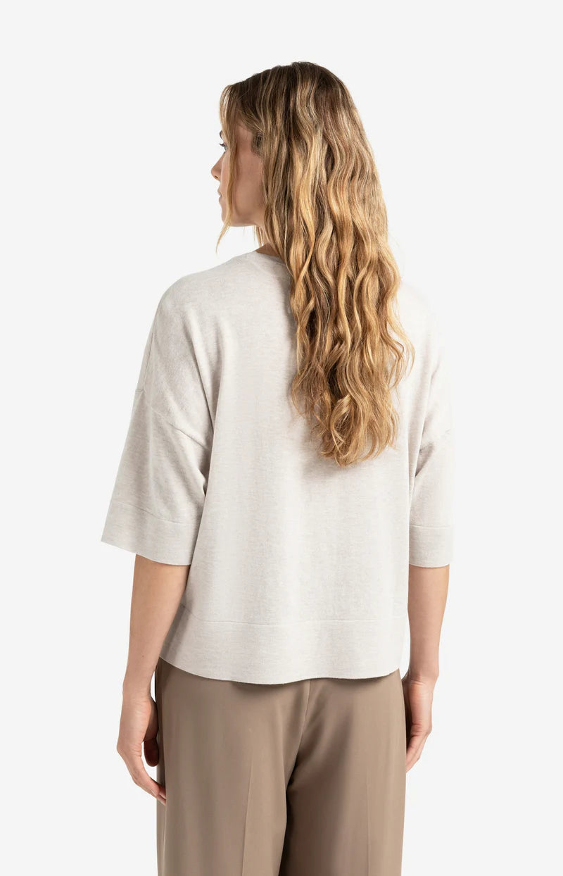 Oversized Fine Knit T-Shirt