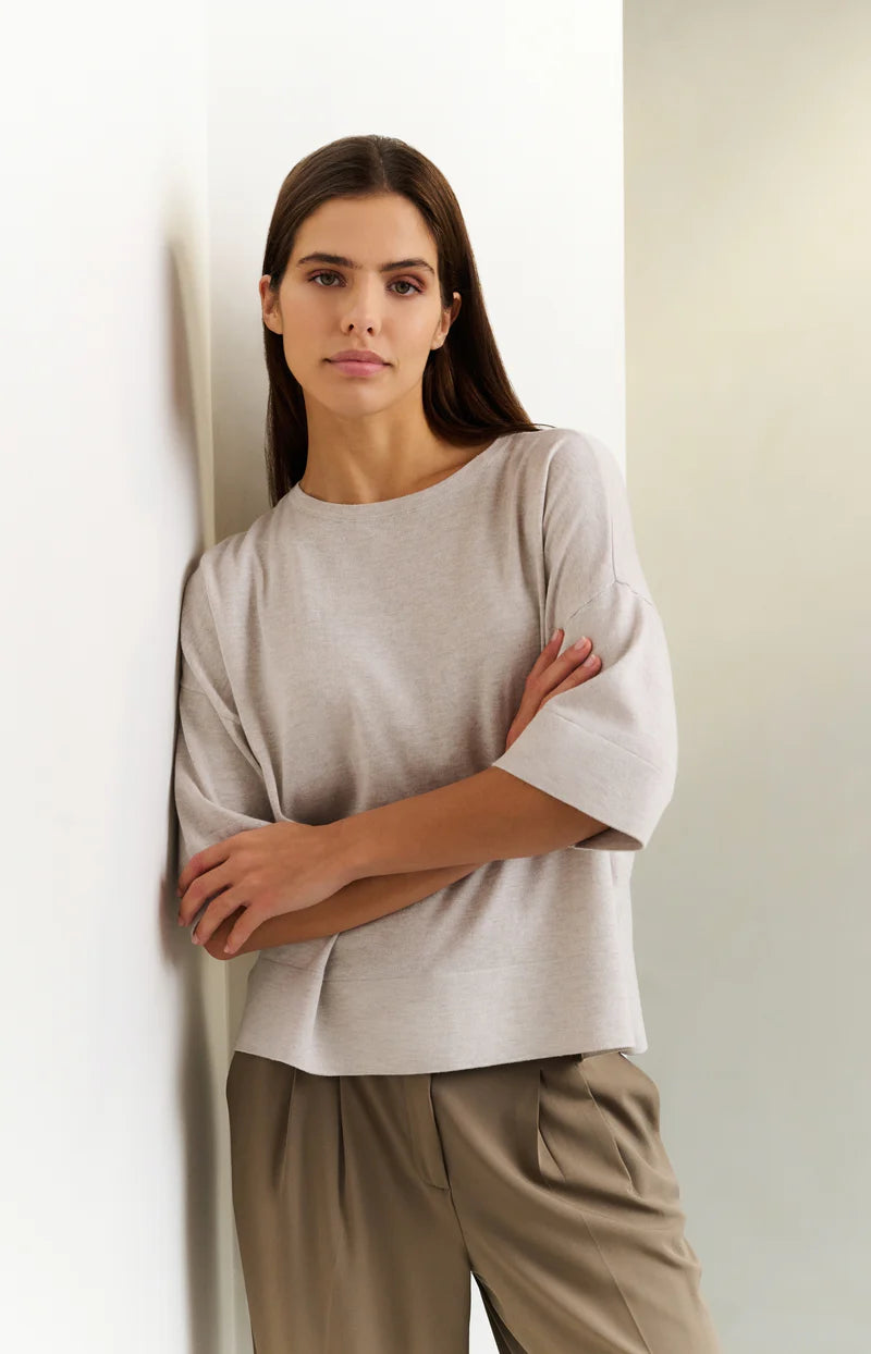 Oversized Fine Knit T-Shirt