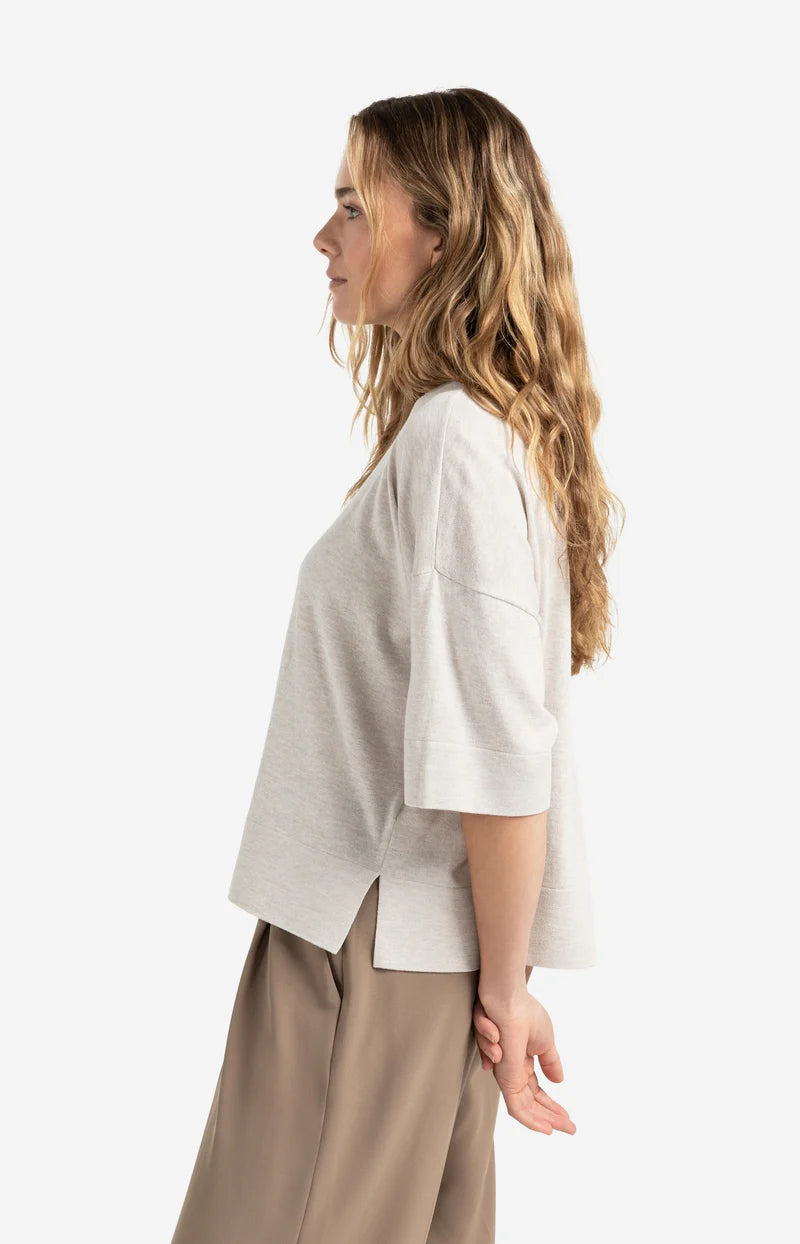 Oversized Fine Knit T-Shirt