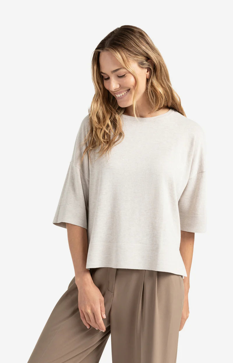 Oversized Fine Knit T-Shirt