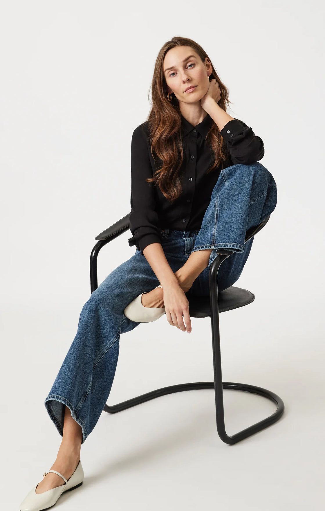 Mavi Siena Wide Leg Jeans- Classic Blue