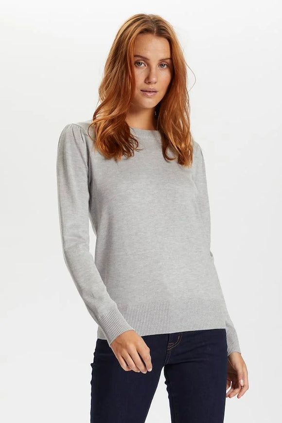 SAINT TROPEZ MILA PULLOVER - PEARL GREY MELANGE