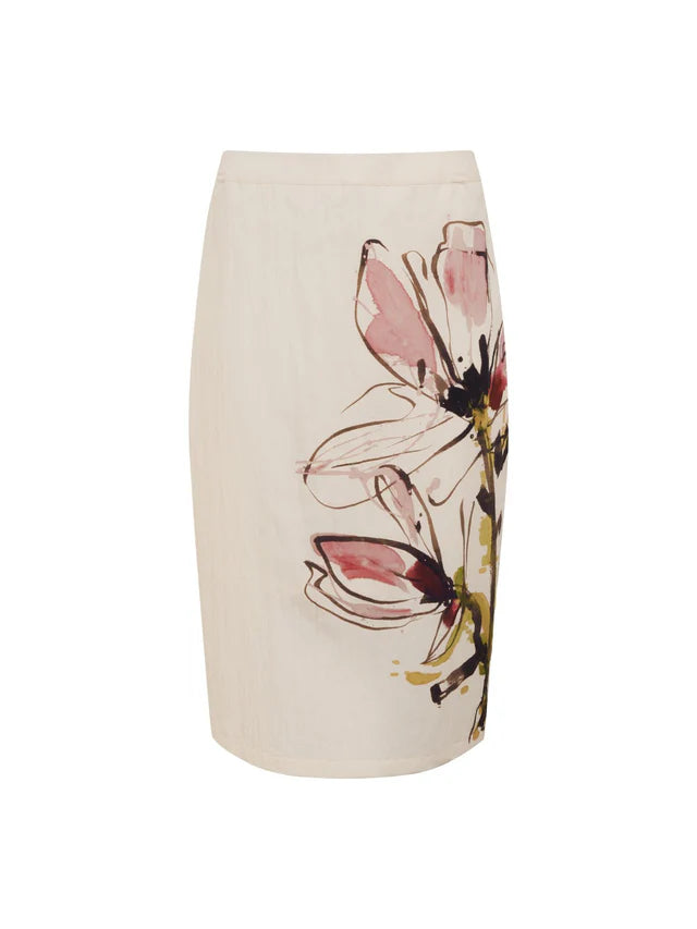 Spring Fleur Pencil Skirt