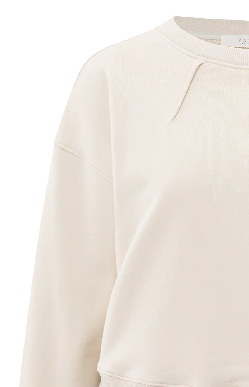 Sweatshirt with Pleat Detail