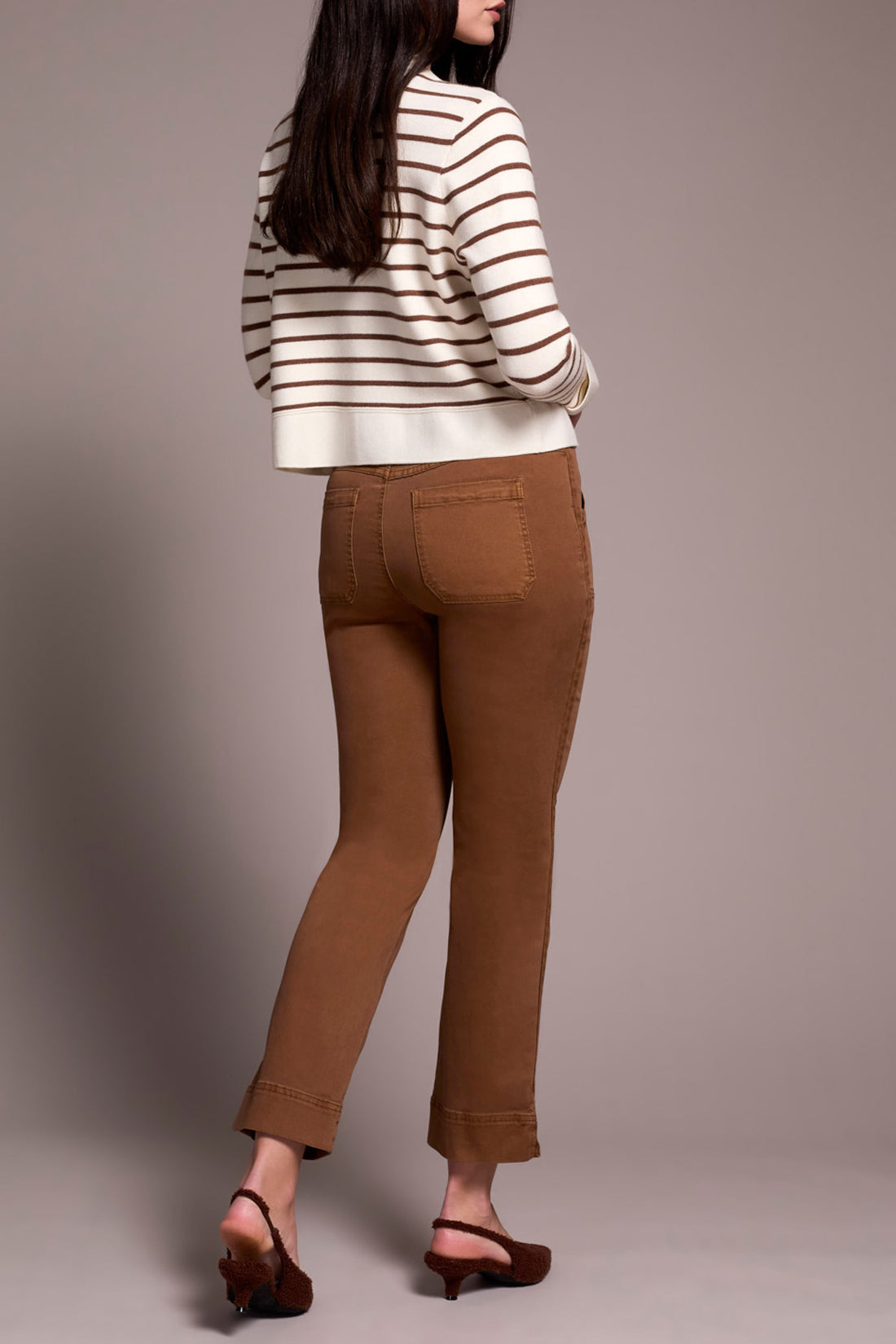 Double Knit Striped Cardigan