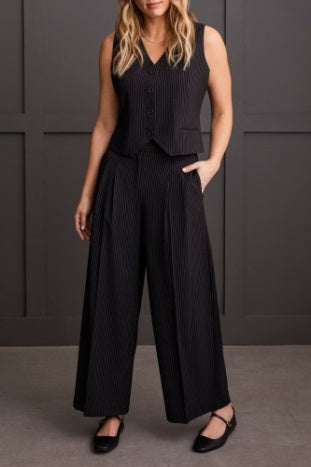 Pin Stripe Palazzo Trouser