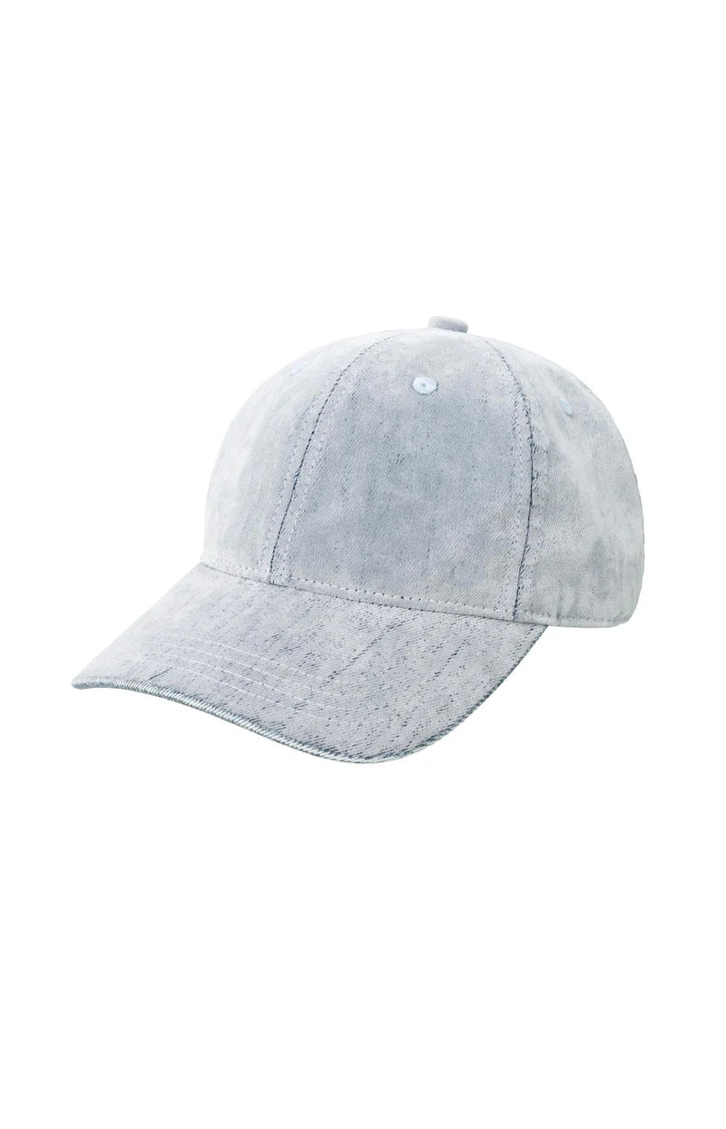 Light Grey Velour Coated Cap