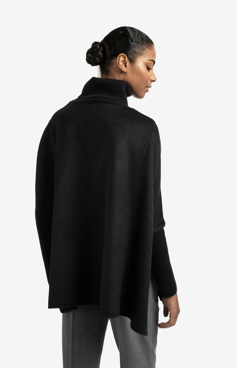Wool Mix Poncho