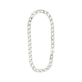 PILGRIM HOPE CURB CHAIN NECKLACE -  SILVER PLATED