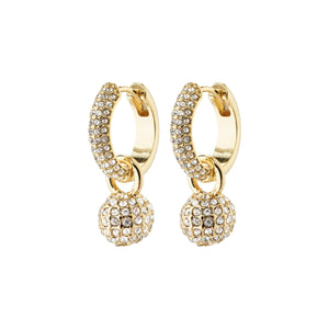 PILGRIM EDTLI CRYSTAL HOOPS